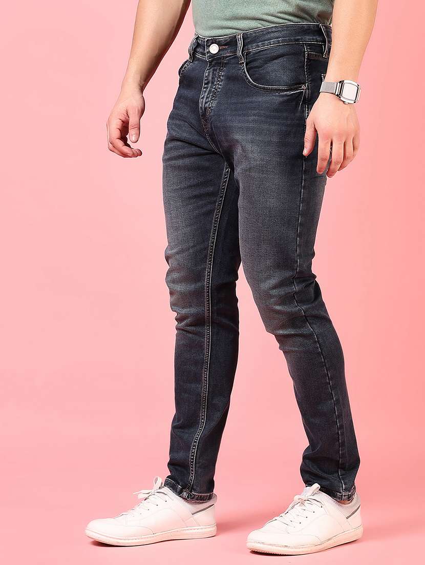 men solid mid rise slim fit jean - 21749876 -  Standard Image - 2
