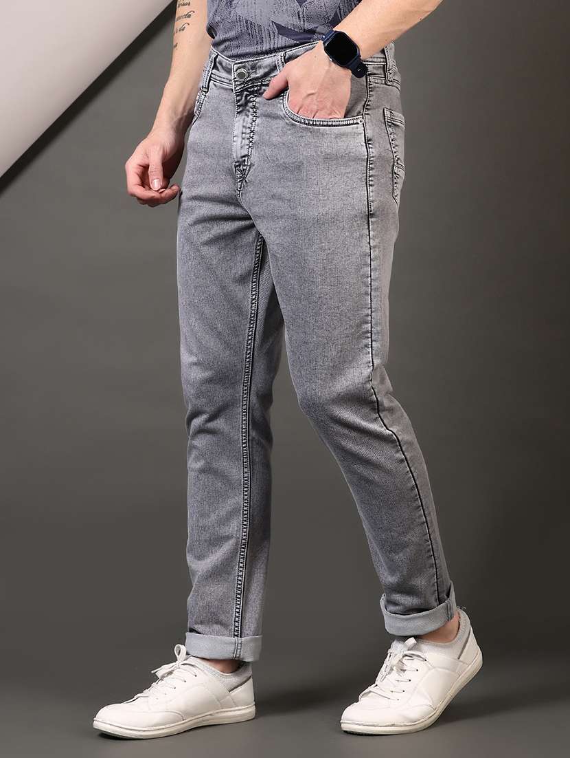 men solid mid rise slim fit jean - 21749878 -  Standard Image - 2