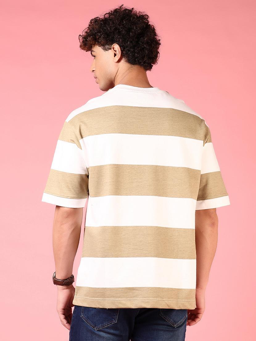 men color blocked round neck short sleeves t-shirt - 21749901 - Standard Image - 2