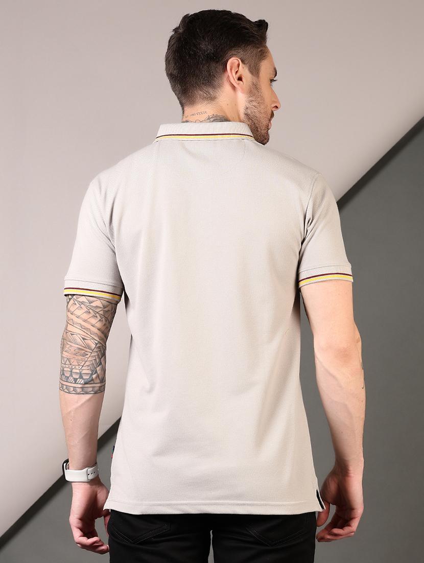 men solid short sleeve regular fit polo t-shirt - 21749911 - Standard Image - 2