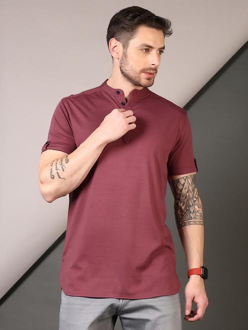 men short sleeves plain t-shirt - 21749915 - Standard Image - 0