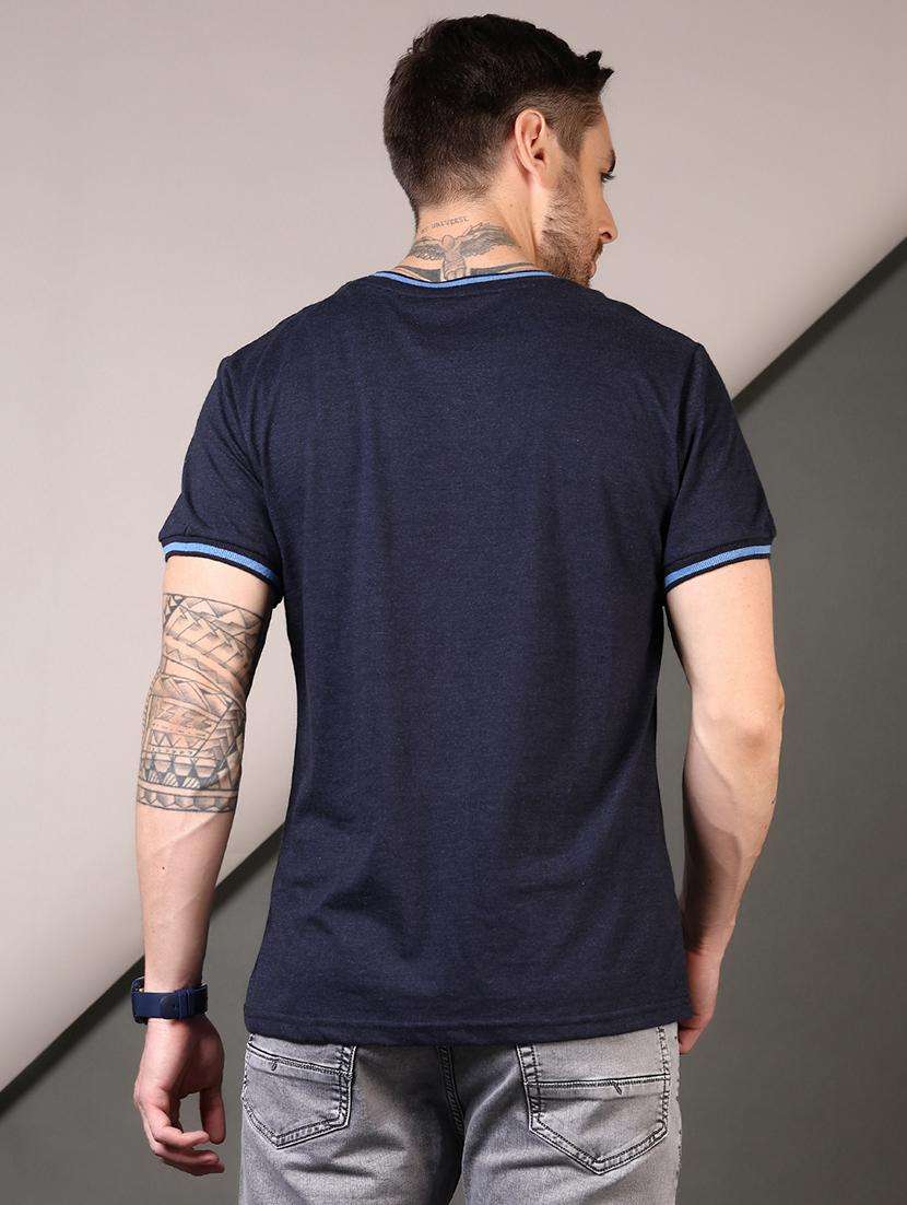 men solid round neck short sleeves t-shirt - 21749919 -  Standard Image - 2