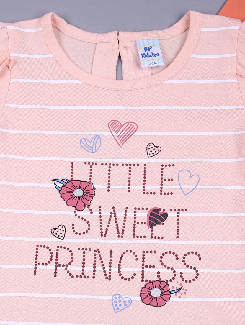 girls printed shorts & top co-ord set - 21749985 - Standard Image - 2