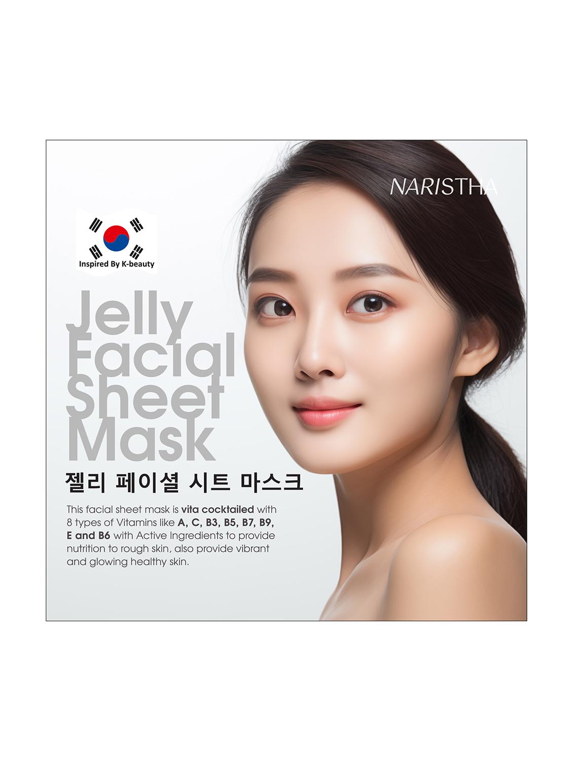 jelly facial sheet mask with hyaluronic acid and vita cocktail, 1n - 21750199 - Standard Image - 2