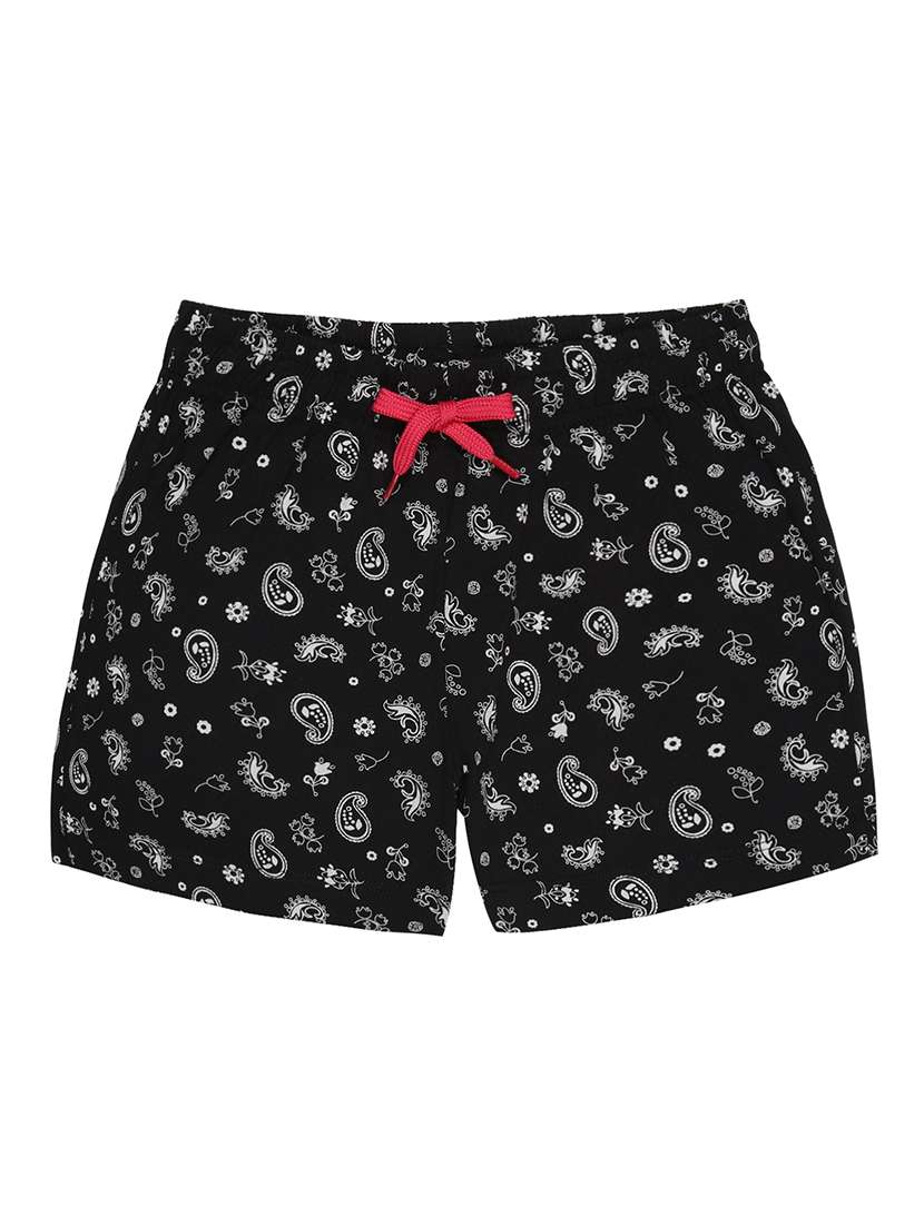 black cotton shorts and threefourth - 21750382 - Standard Image - 2