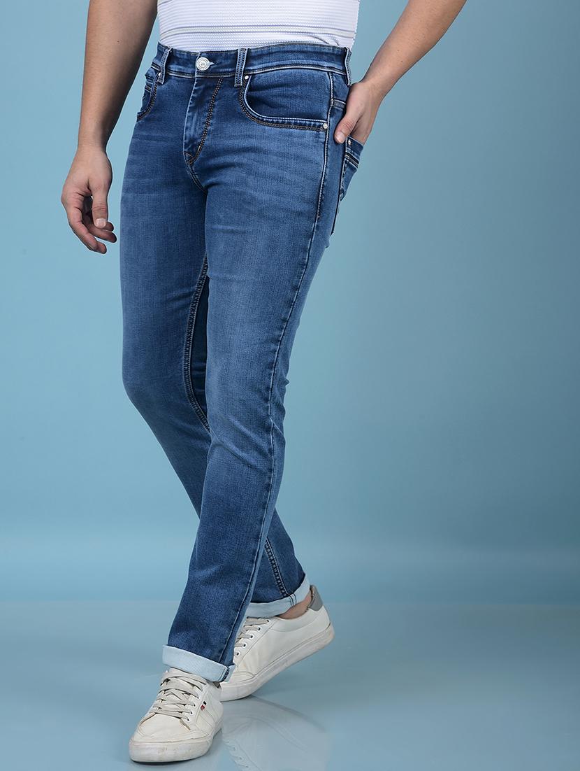 men solid mid rise slim fit jean - 21750558 - Standard Image - 2