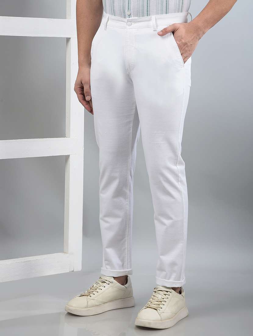 men solid mid rise chino trouser  - 21750695 -  Standard Image - 2