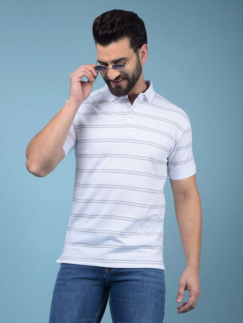 men all over print half sleeve polo t-shirt