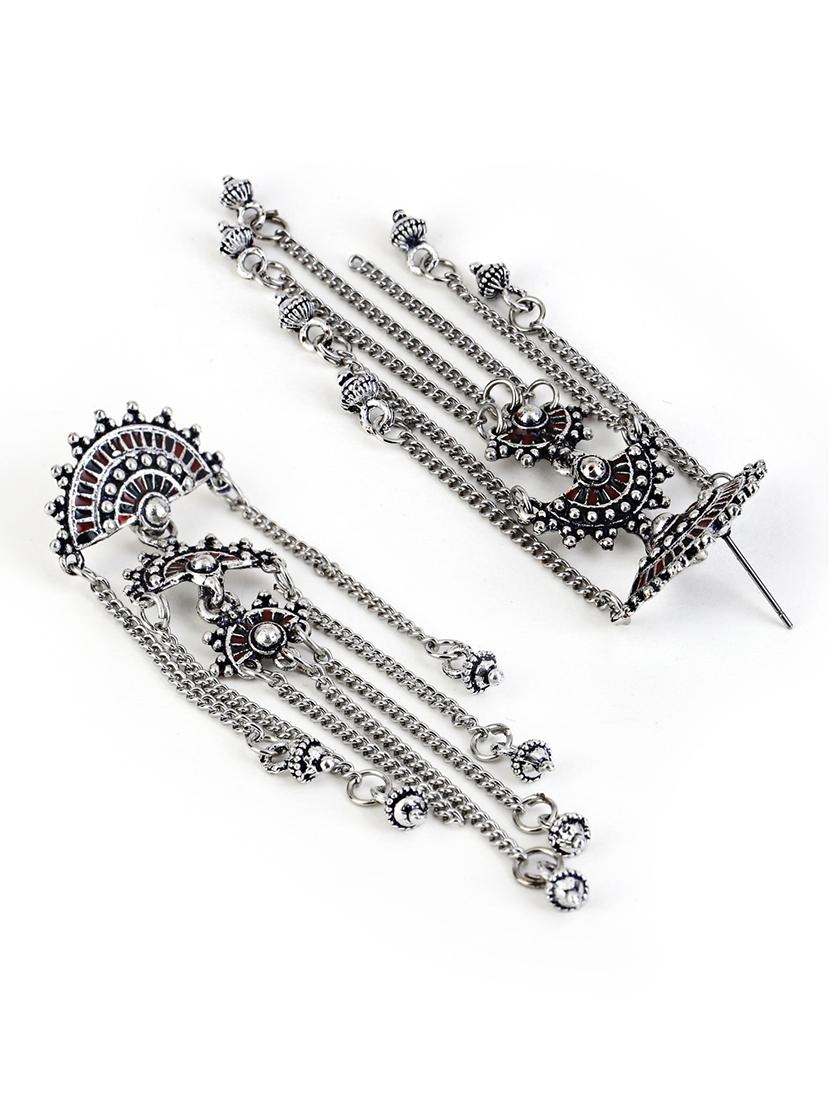 women oxidized drop earrings - 21750811 - Standard Image - 2