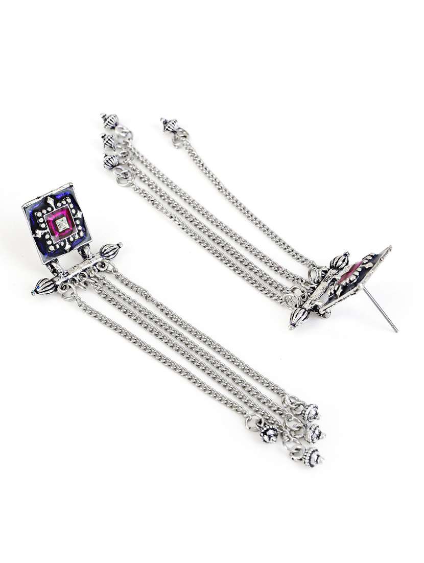 women oxidized drop earrings - 21750814 -  Standard Image - 2