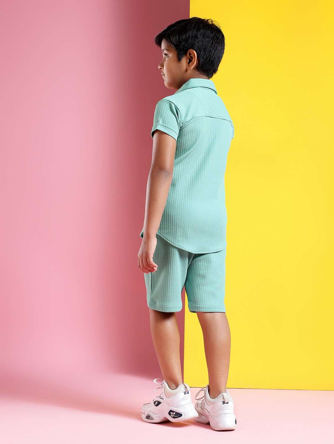 boys printed short sleeves shirt and shorts set - 21750875 -  Standard Image - 2