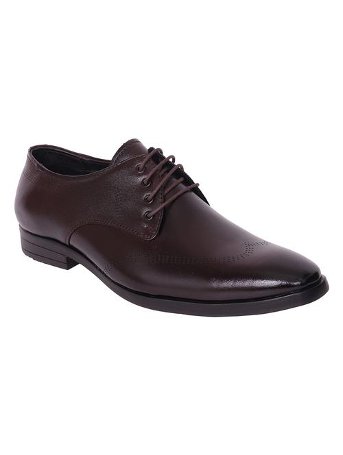 men brown lace-up derby - 21753541 - Standard Image - 0