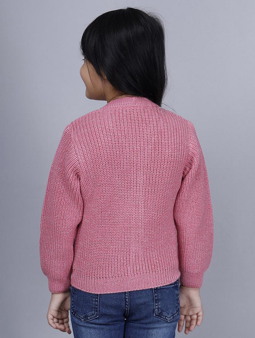 girls self designed long sleeves sweater - 21761916 - Standard Image - 2