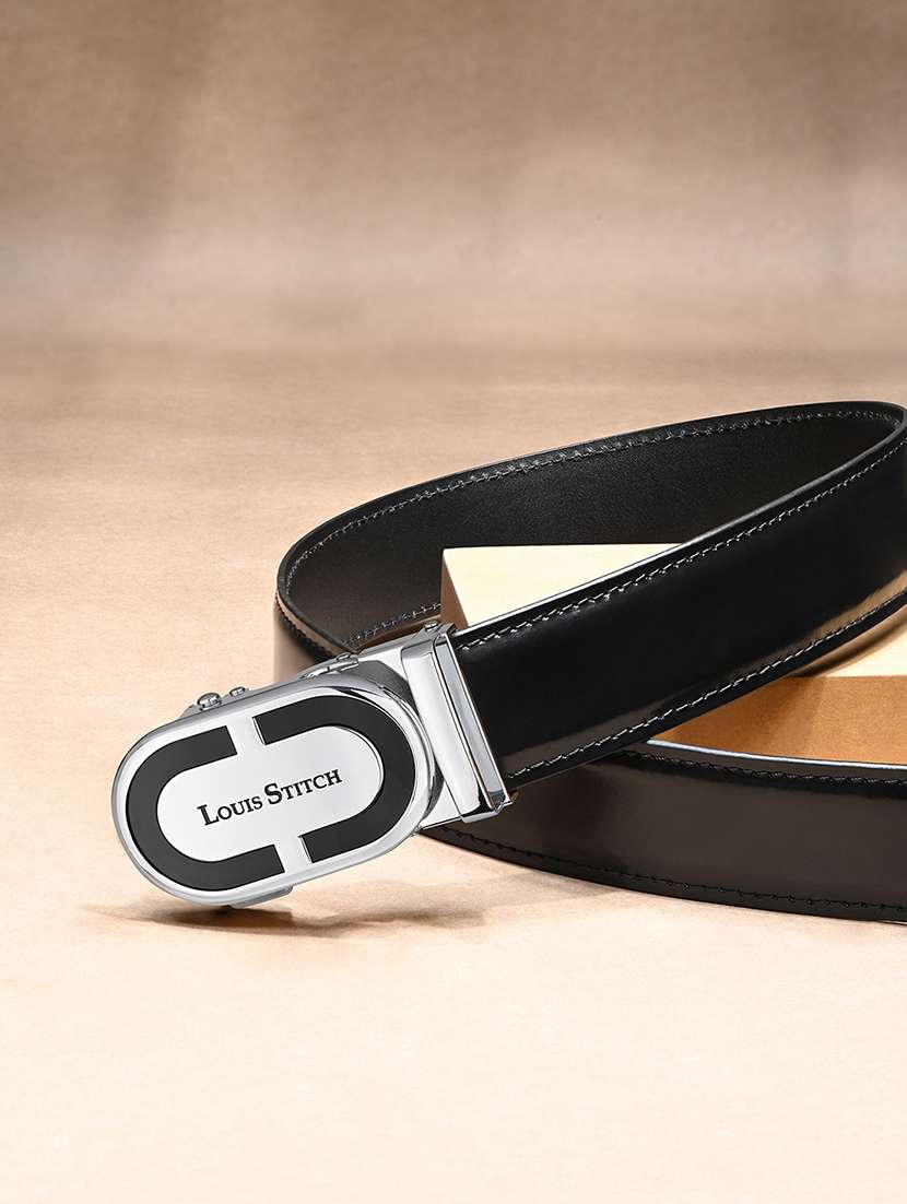 men black leather belt