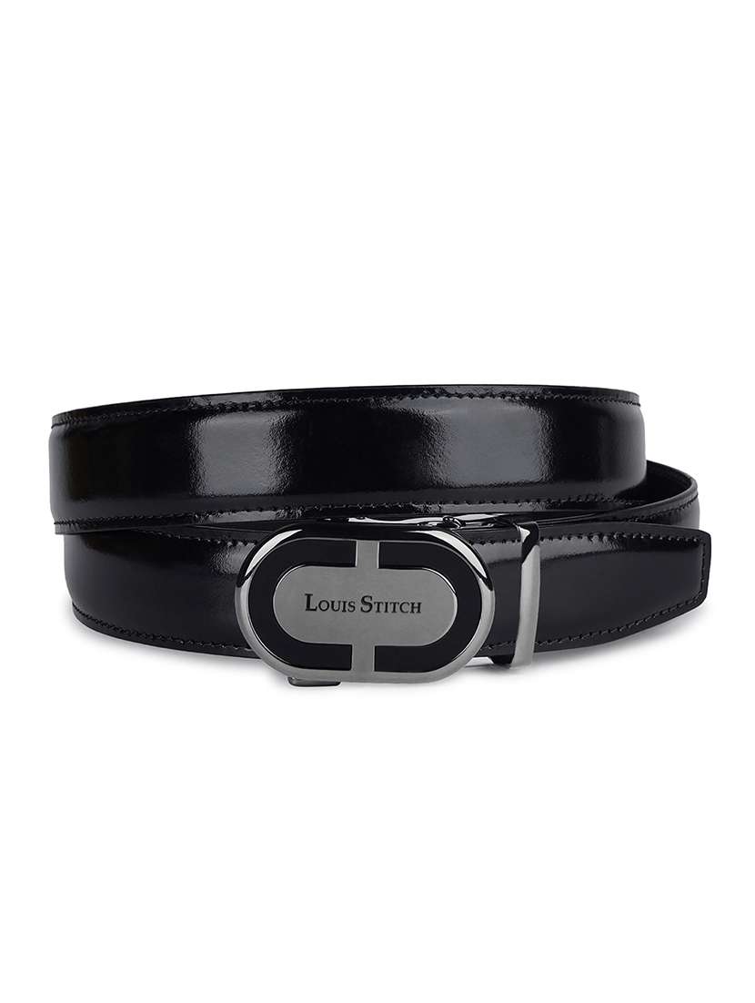 men black leather belt - 21761977 -  Standard Image - 2