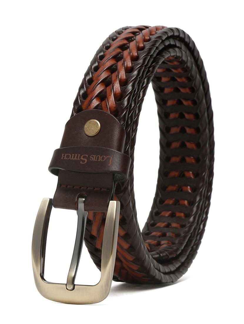 men textured pin buckle belt - 21761996 - Standard Image - 2