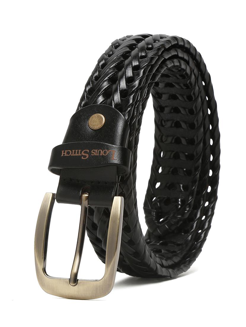 men textured pin buckle belt - 21761999 - Standard Image - 2