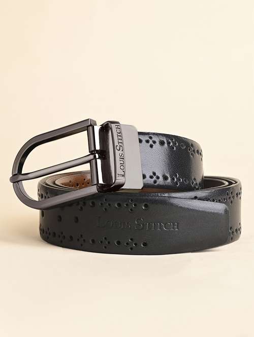 men pin buckle reversible leather belt - 21762002 - Standard Image - 0