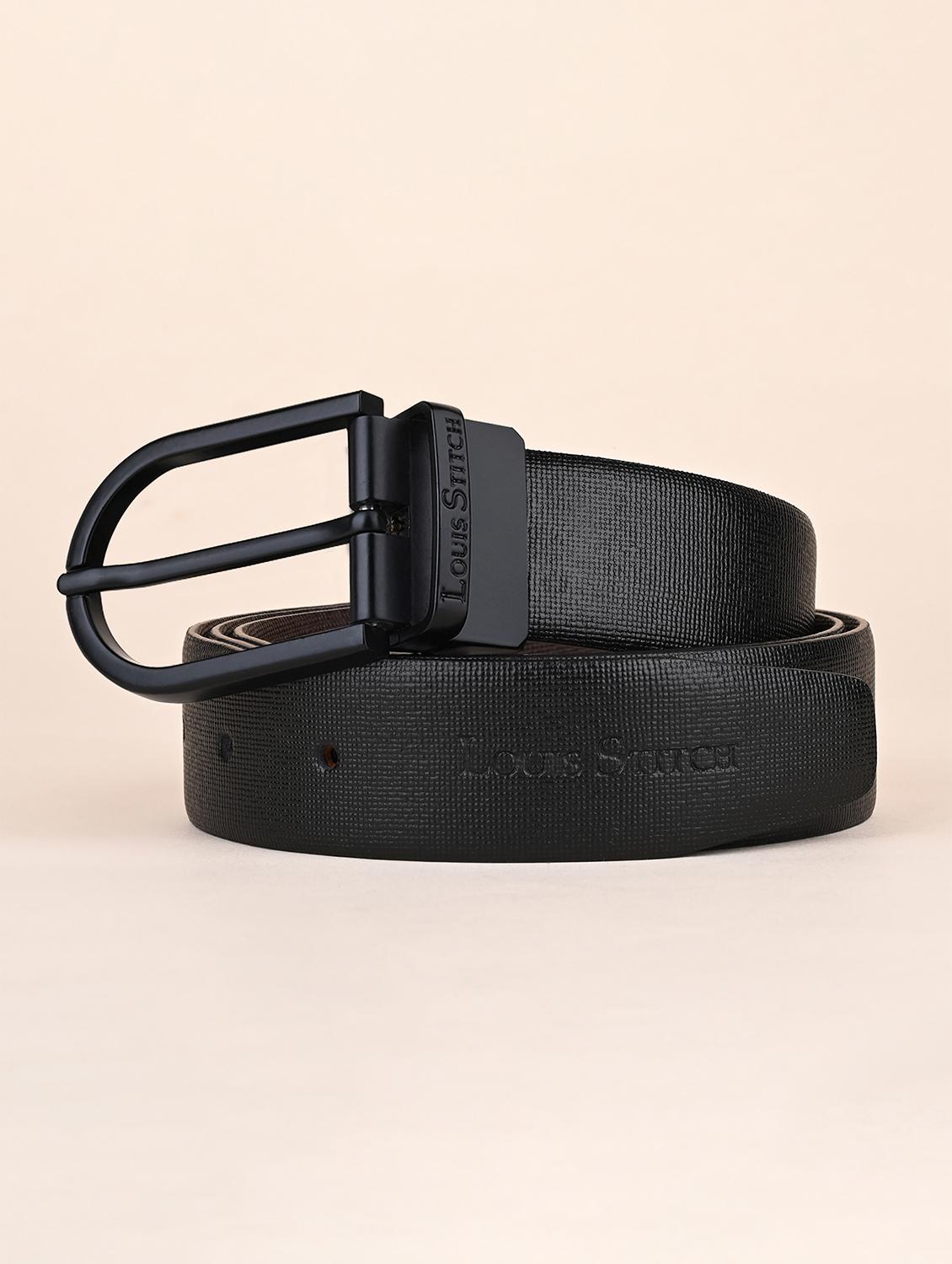 men pin buckle reversible leather belt - 21762049 -  Zoom Image - 0