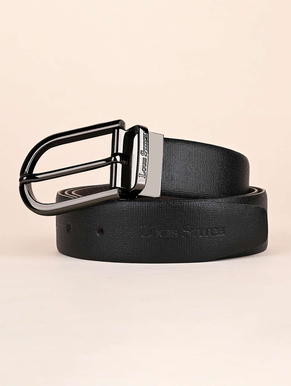 men pin buckle reversible leather belt - 21762050 - Zoom Image - 0