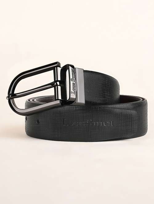 men pin buckle reversible leather belt - 21762058 - Standard Image - 0