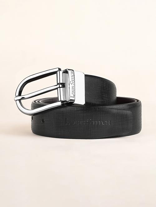 men pin buckle reversible leather belt - 21762059 - Standard Image - 0