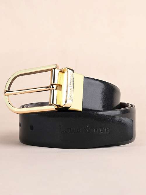 men pin buckle reversible leather belt - 21762063 - Standard Image - 0