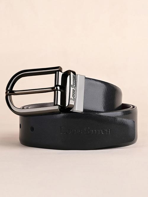 men pin buckle reversible leather belt - 21762064 -  Standard Image - 0