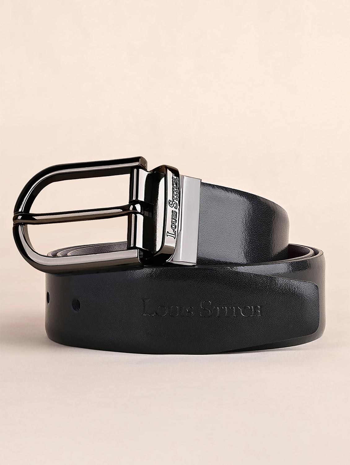 men pin buckle reversible leather belt - 21762064 -  Zoom Image - 0