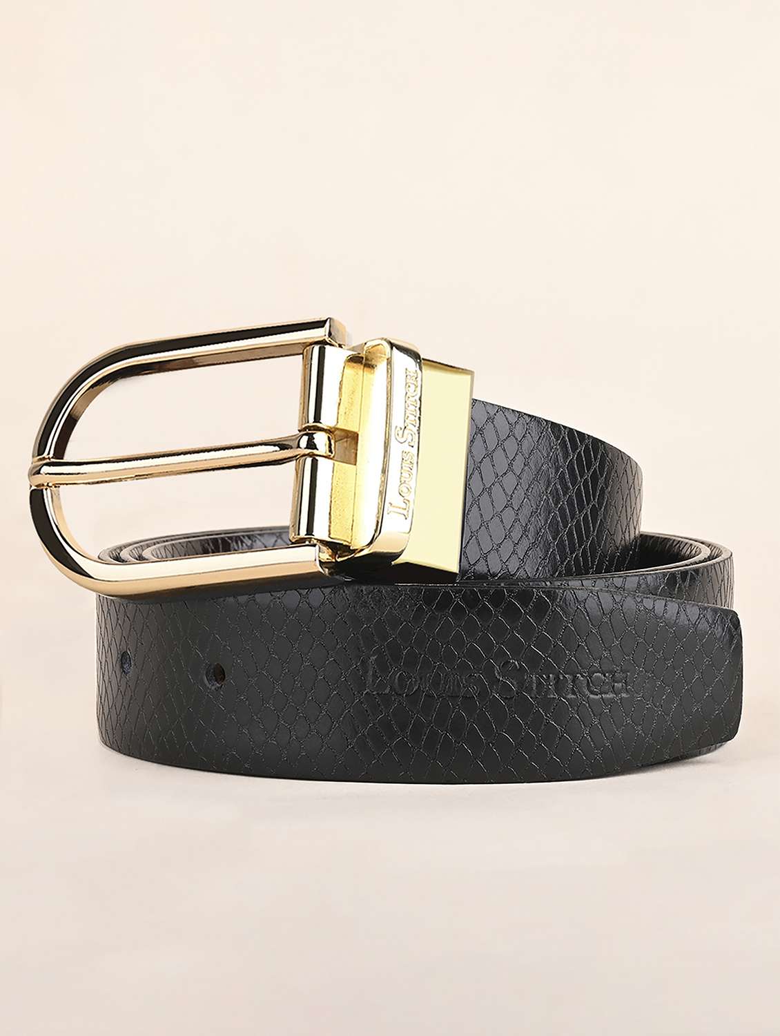 men pink buckle reversible leather belt - 21762069 - Zoom Image - 0