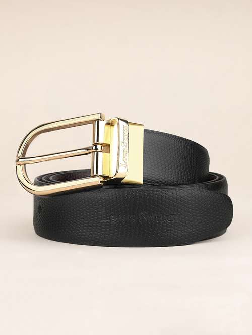 men pin buckle reversible leather belt - 21762080 - Standard Image - 0