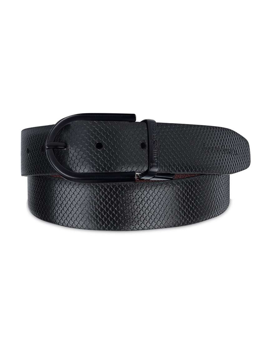 men pin buckle reversible leather belt - 21762112 - Standard Image - 2