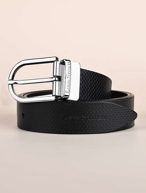 men textured pin buckle belt - 21762174 - Standard Image - 0