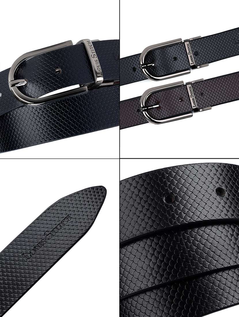men textured pin buckle belt - 21762175 - Standard Image - 7