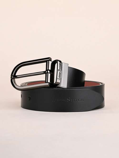 men pin buckle reversible leather belt - 21762189 -  Standard Image - 0