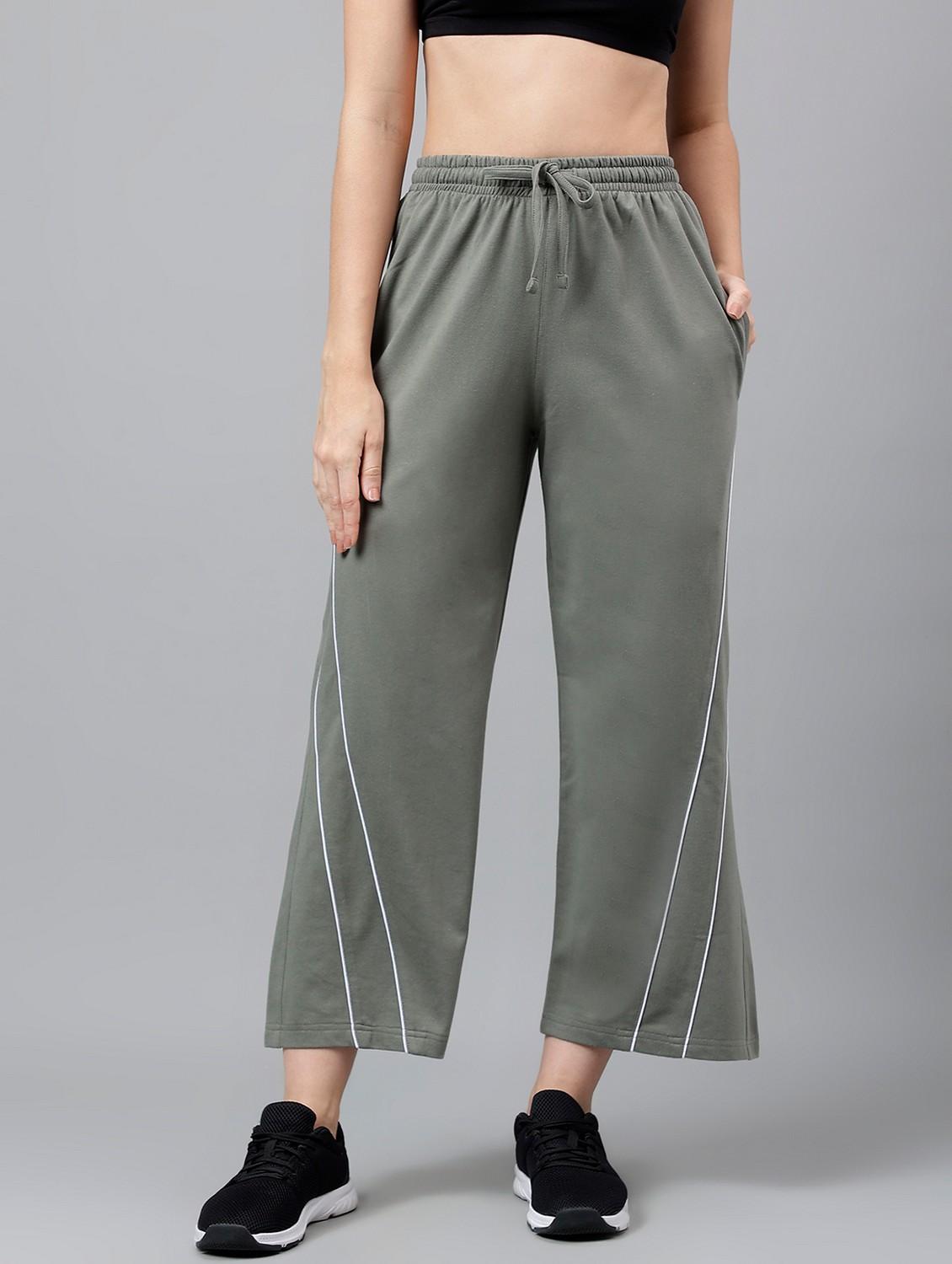 women solid mid rise track pant - 21762260 - Zoom Image - 0