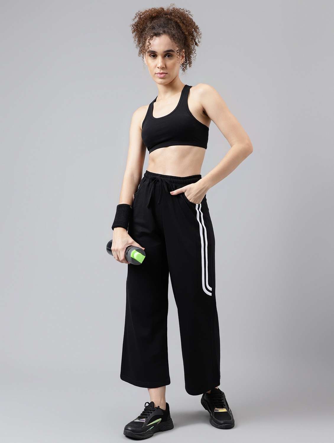 women tapered mid rise track pant - 21762266 -  Standard Image - 2