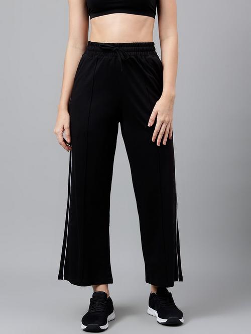 women solid mid rise track pant - 21762271 -  Standard Image - 0