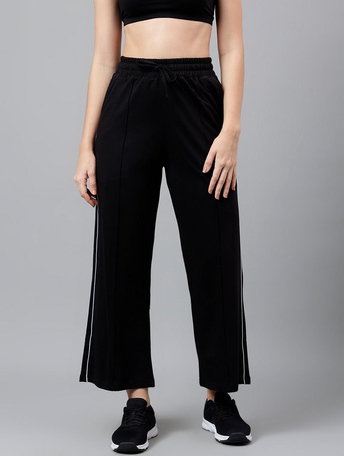 women solid mid rise track pant - 21762271 -  Zoom Image - 0