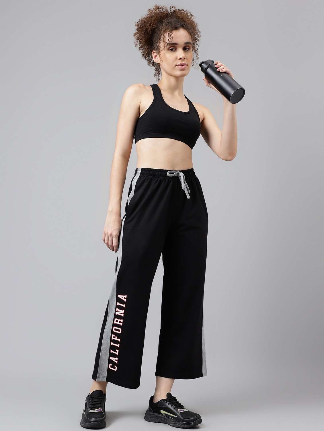 women tapered mid rise track pant - 21762278 -  Standard Image - 2