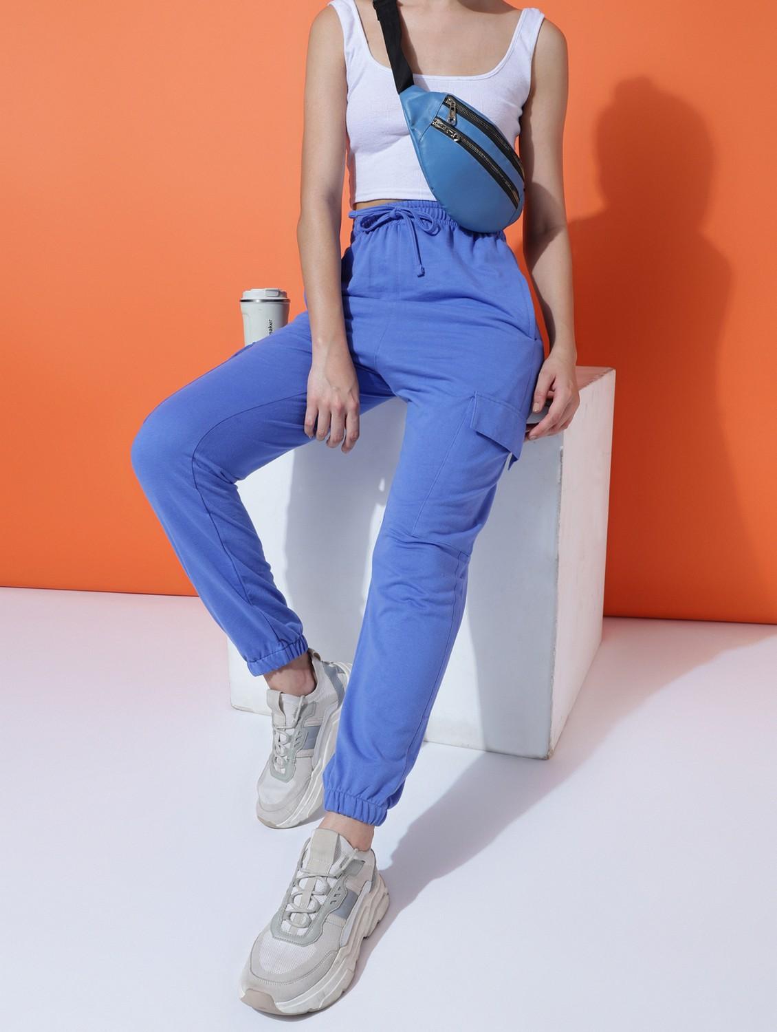 women solid mid rise cargo - 21762298 - Standard Image - 2
