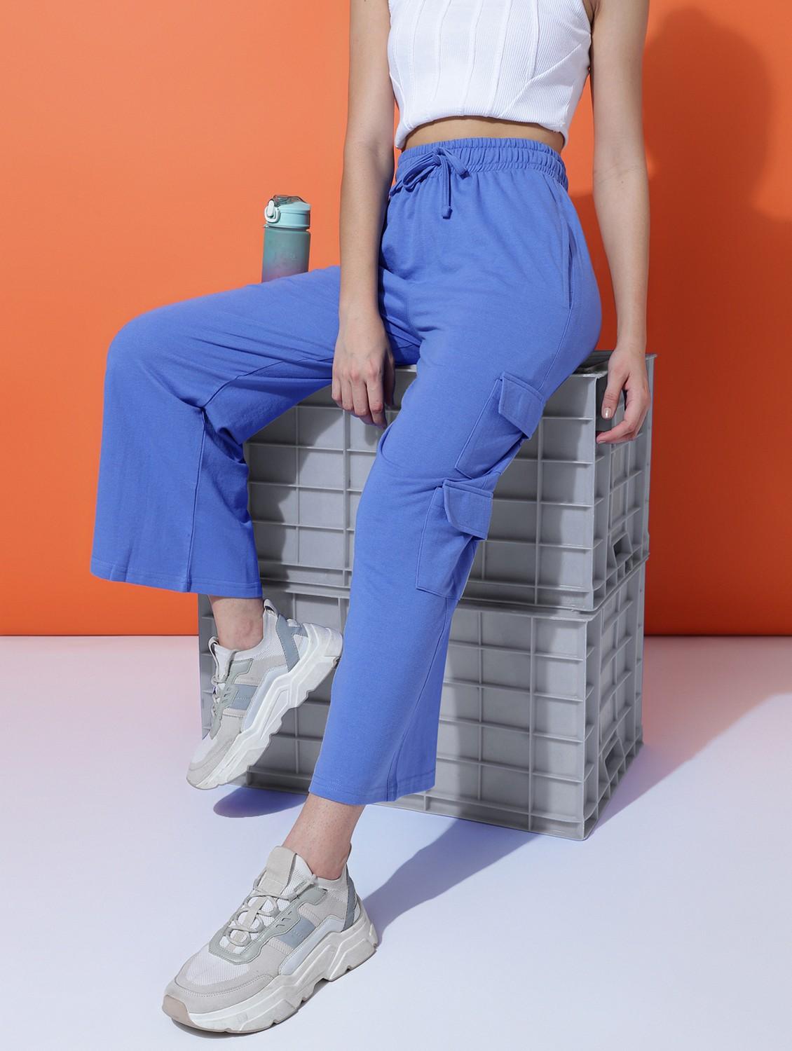 women solid mid rise cargo - 21762299 - Standard Image - 2