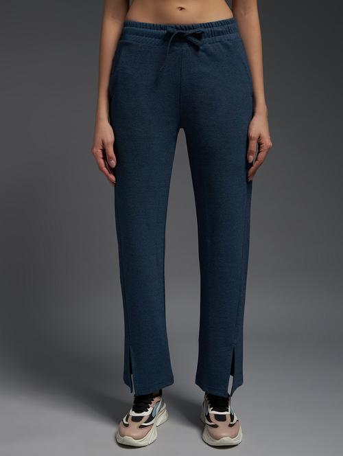 women solid mid rise track pant - 21762319 -  Standard Image - 0