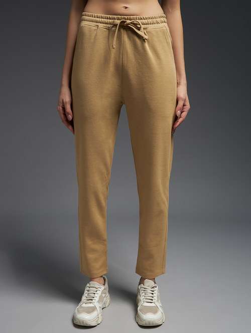women solid mid rise track pant - 21762357 -  Standard Image - 0