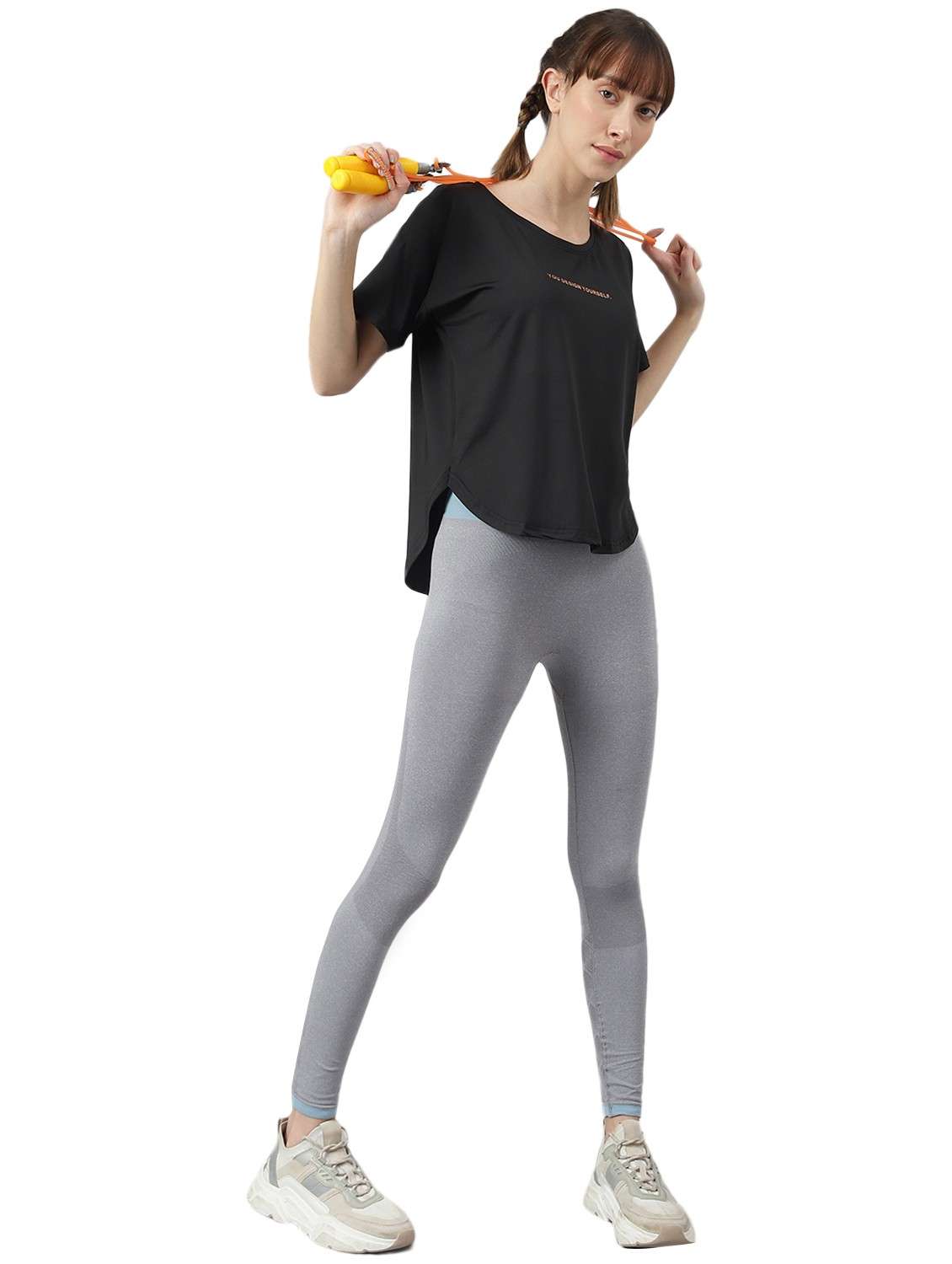 women printed dri-fit high low sports t-shirt - 21762371 -  Standard Image - 2