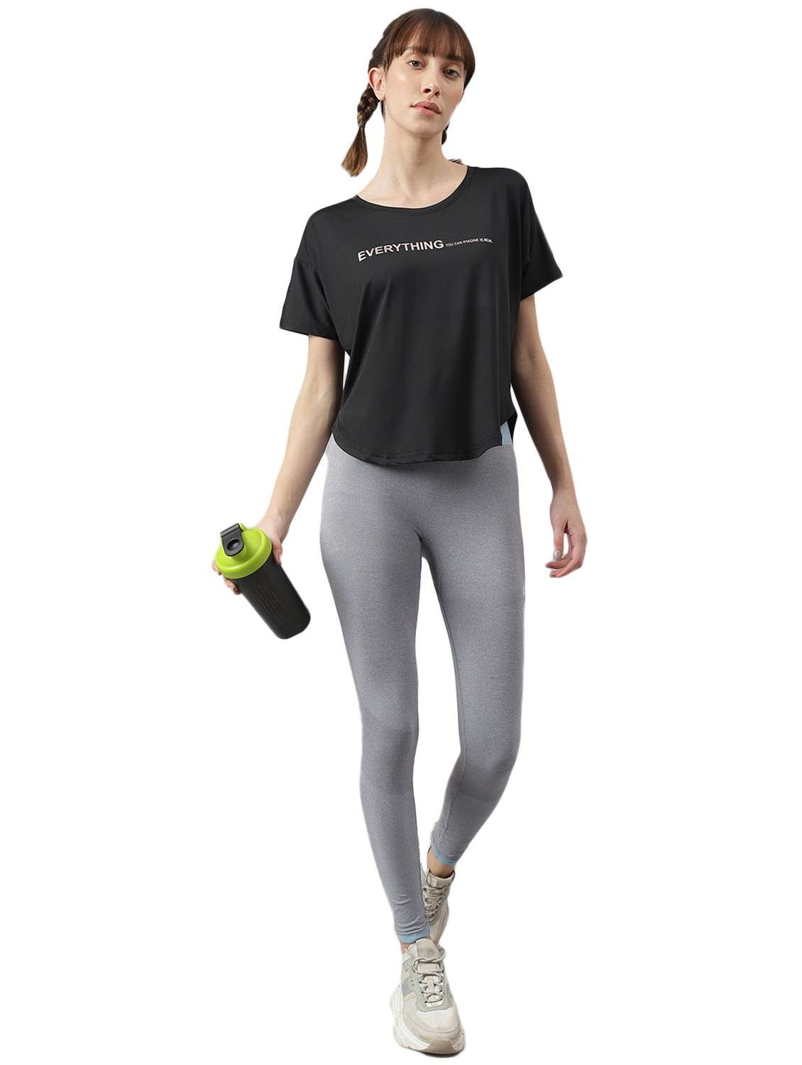 women printed dri-fit high low sports t-shirt - 21762375 -  Standard Image - 2