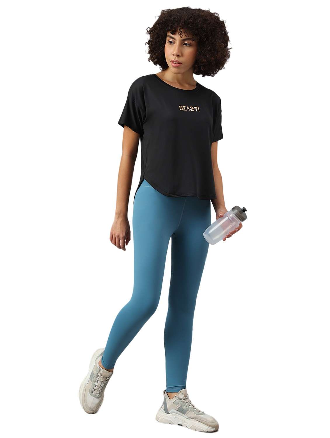 women printed dri-fit high low sports t-shirt - 21762377 -  Standard Image - 2