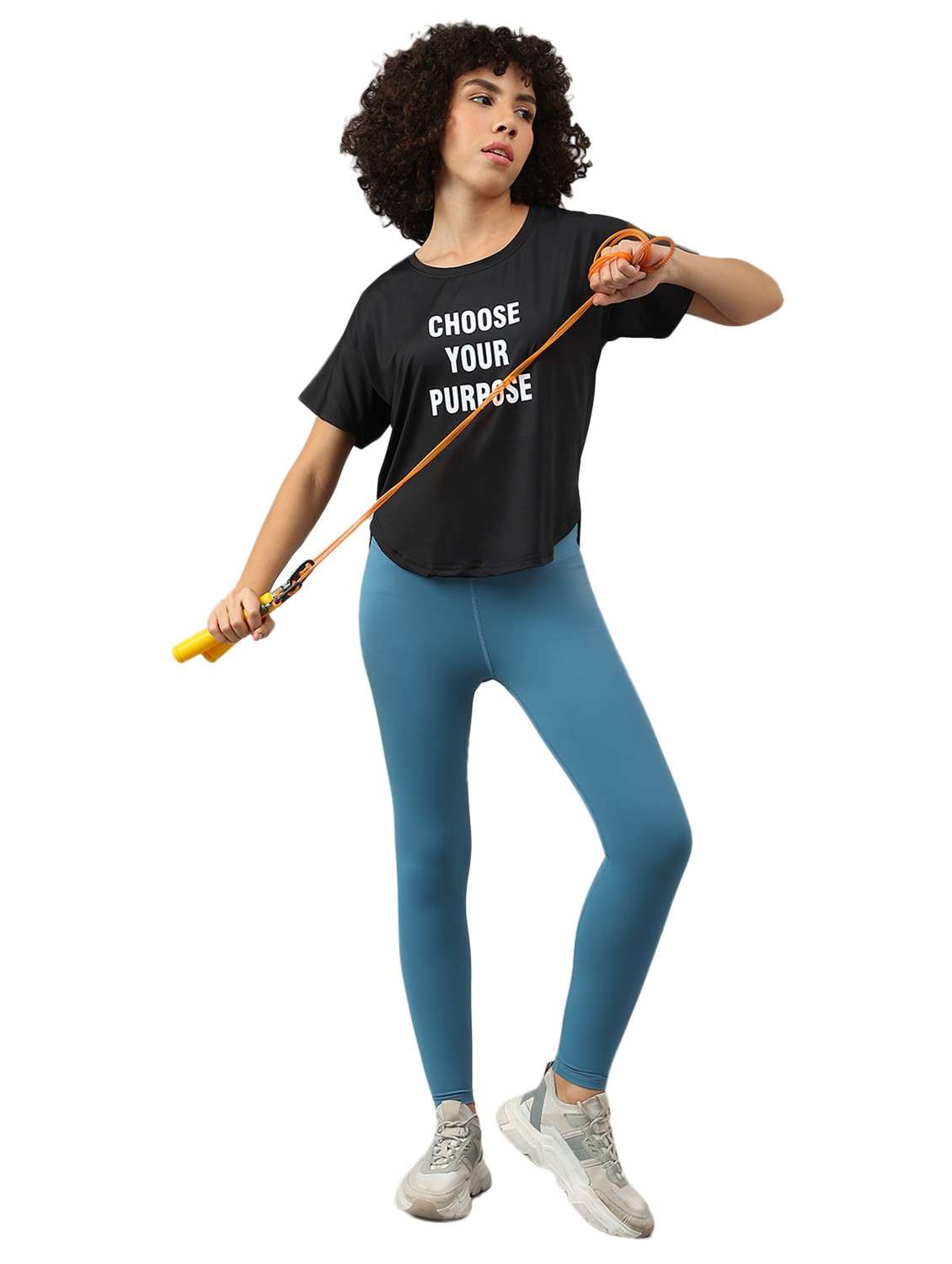 women printed dri-fit high low sports t-shirt - 21762381 -  Standard Image - 2