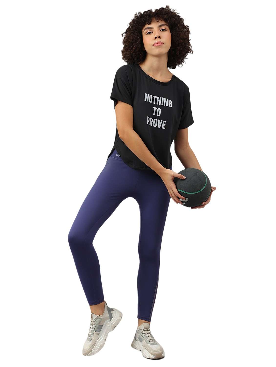 women printed dri-fit high low sports t-shirt - 21762384 -  Standard Image - 2