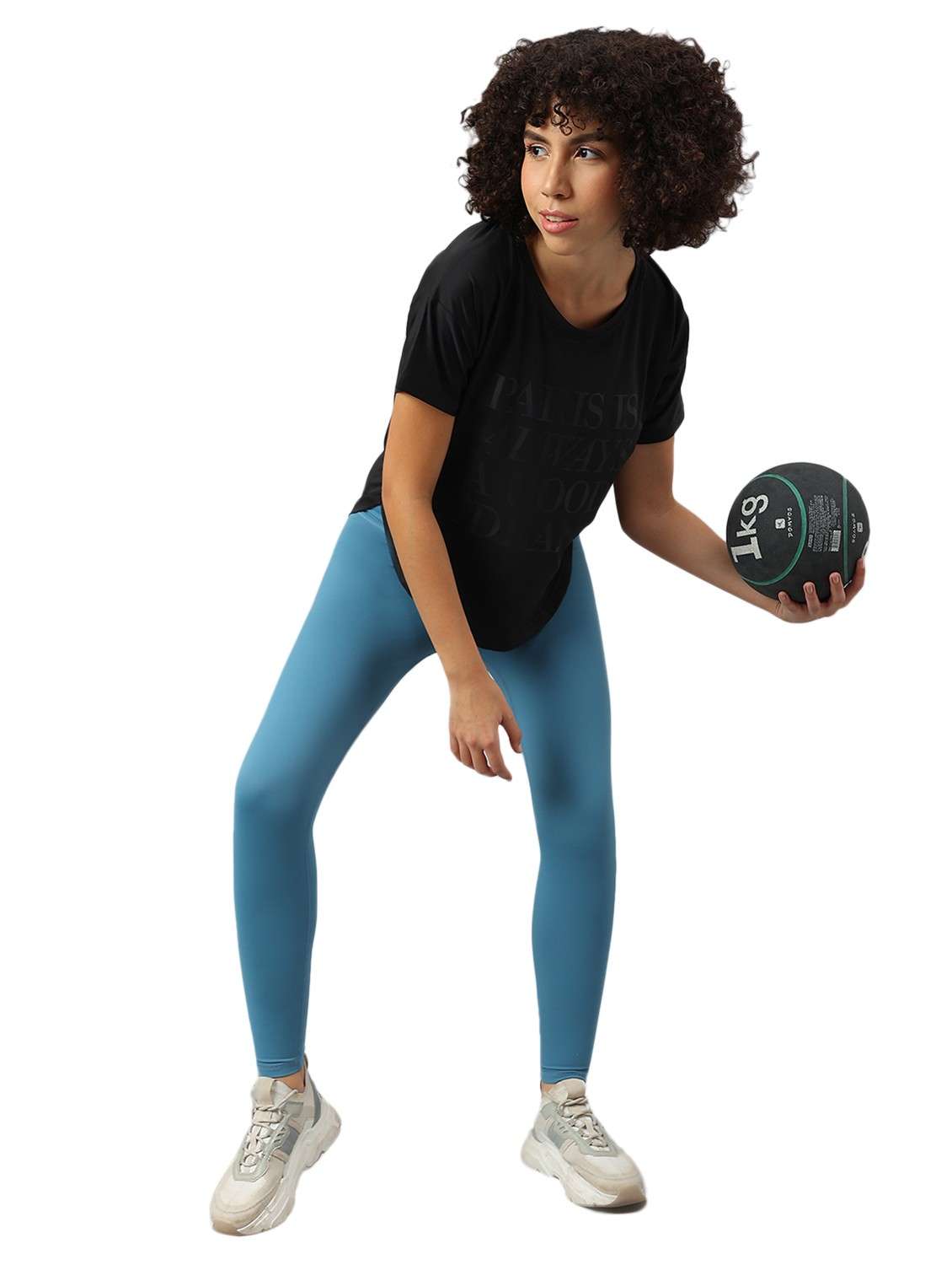 women printed dri-fit high low sports t-shirt - 21762393 -  Standard Image - 2